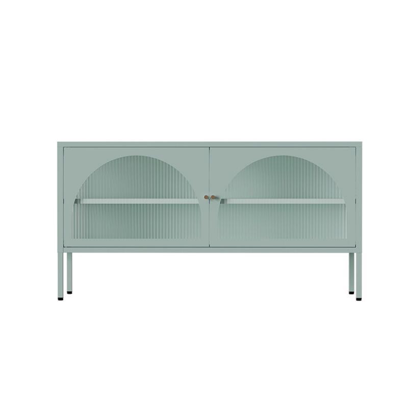 Meuble TV 115 cm en métal style moderne