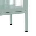 Meuble TV 115 cm en métal style moderne