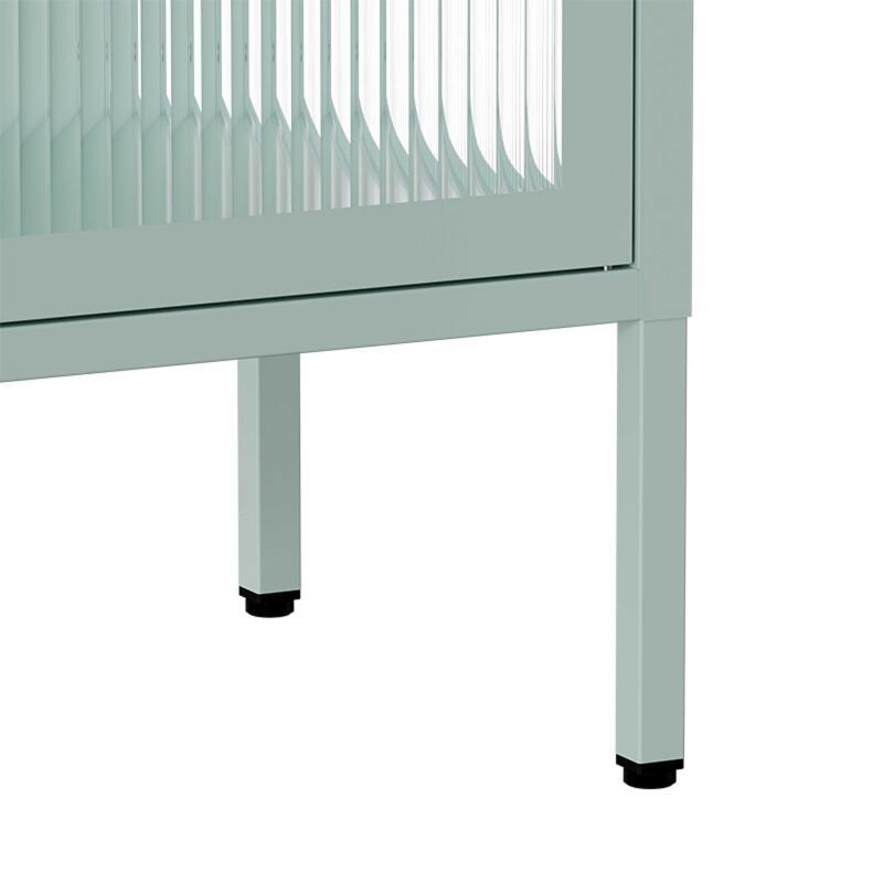 Meuble TV 115 cm en métal style moderne