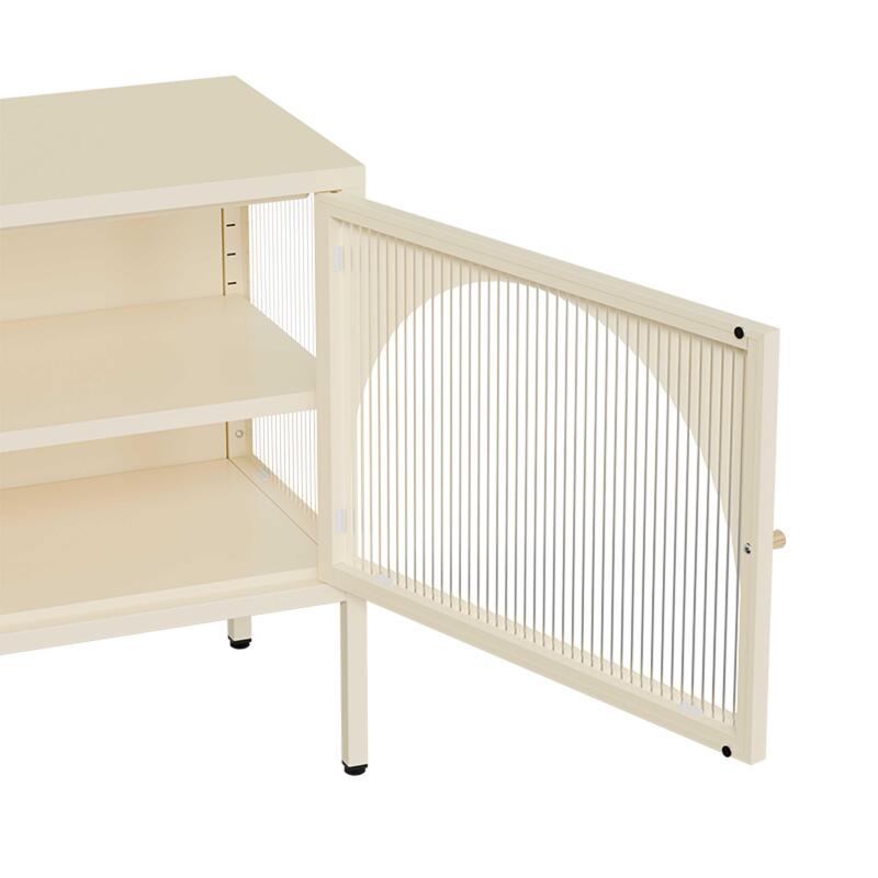 Meuble TV 115 cm en métal style moderne   (6/7)