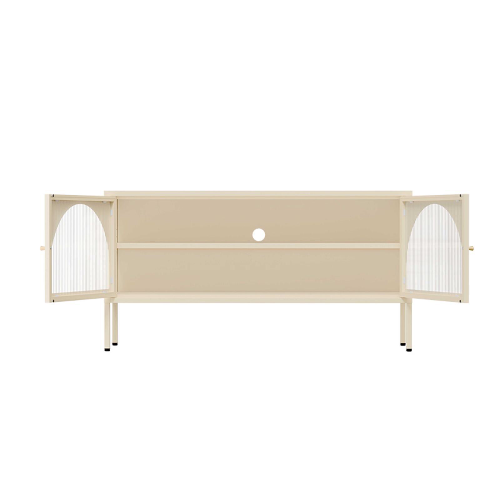 Meuble TV 115 cm en métal style moderne  