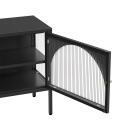 Meuble TV 115 cm en métal style moderne
