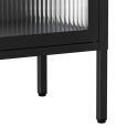 Meuble TV 115 cm en métal style moderne