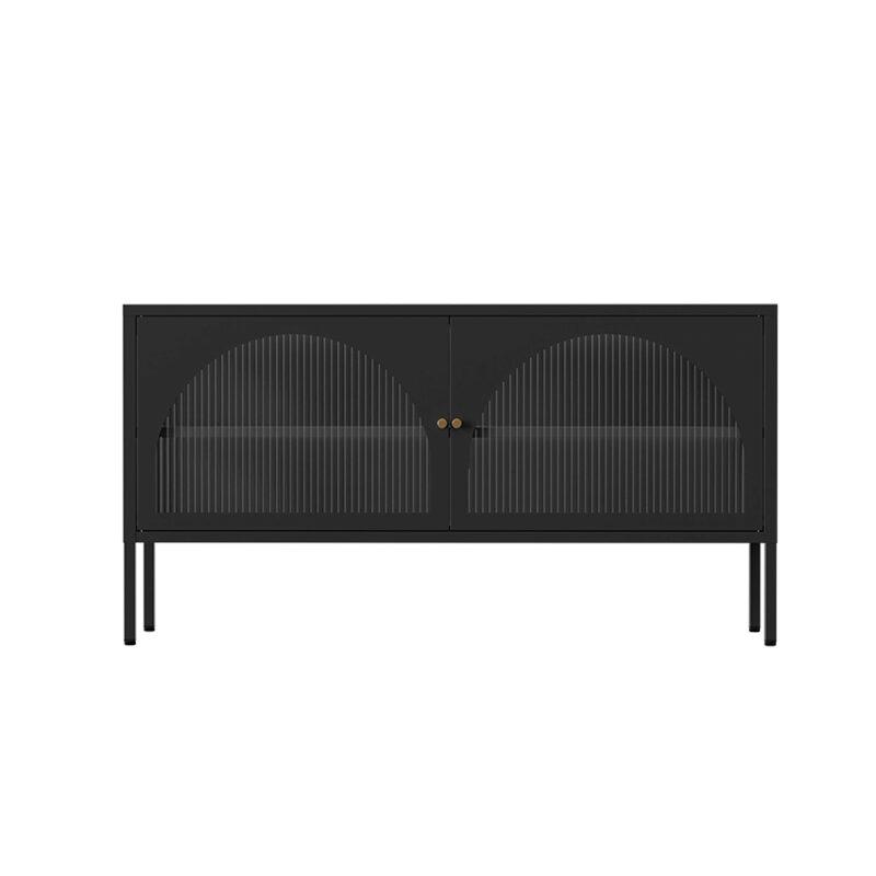 Meuble TV 115 cm en métal style moderne
