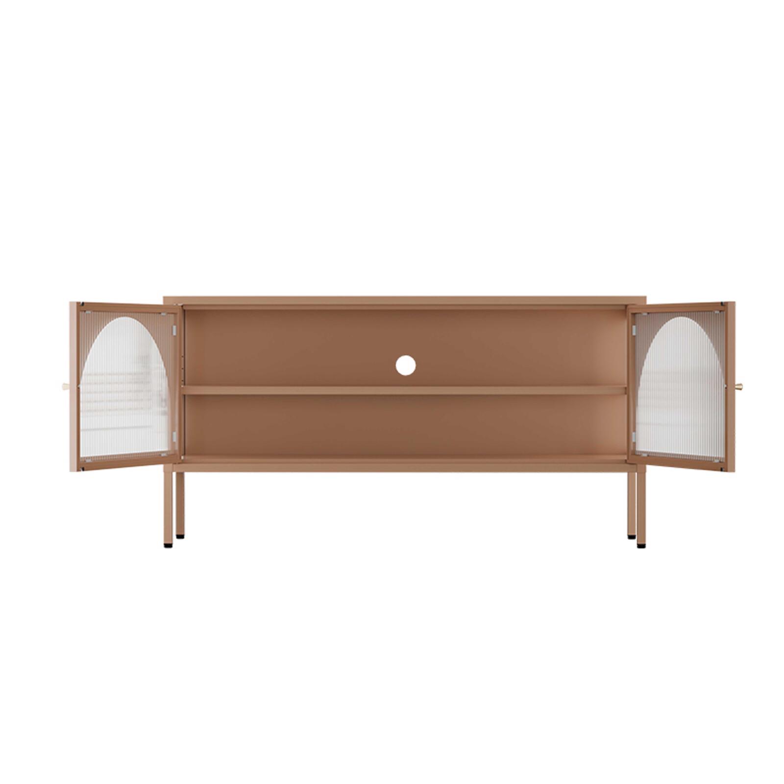 Meuble TV 115 cm en métal style moderne  