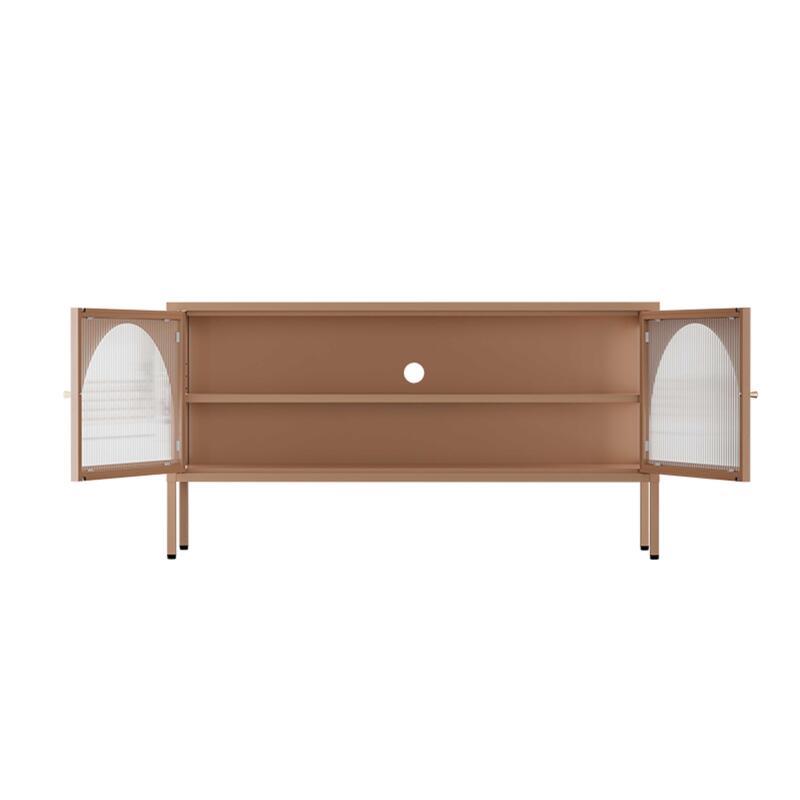 Meuble TV 115 cm en métal style moderne   (4/8)