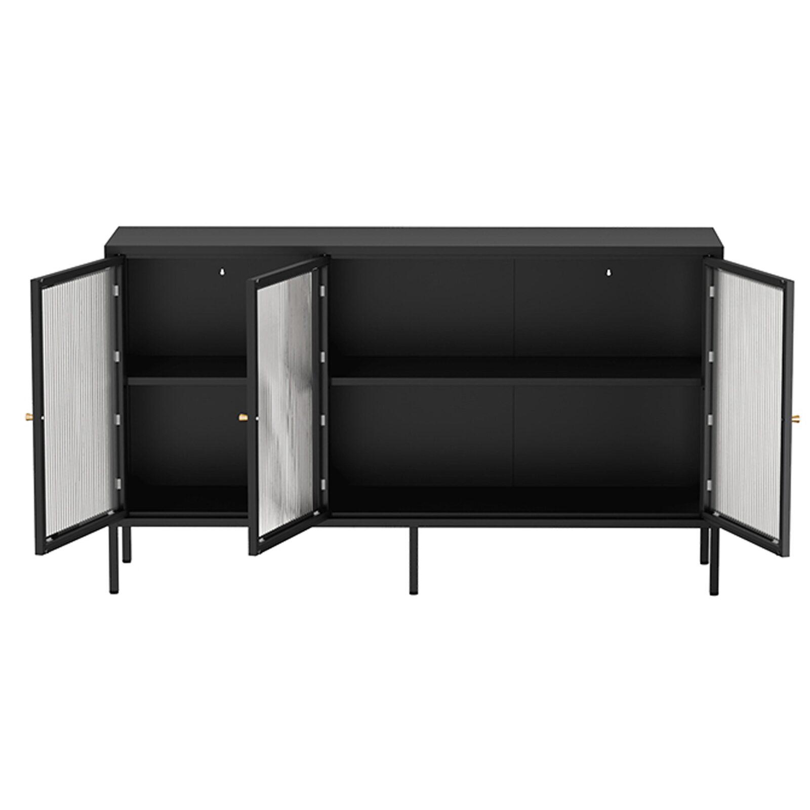 Buffet en métal 3 portes 140 cm  