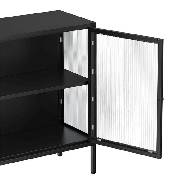 Buffet en métal 3 portes 140 cm  