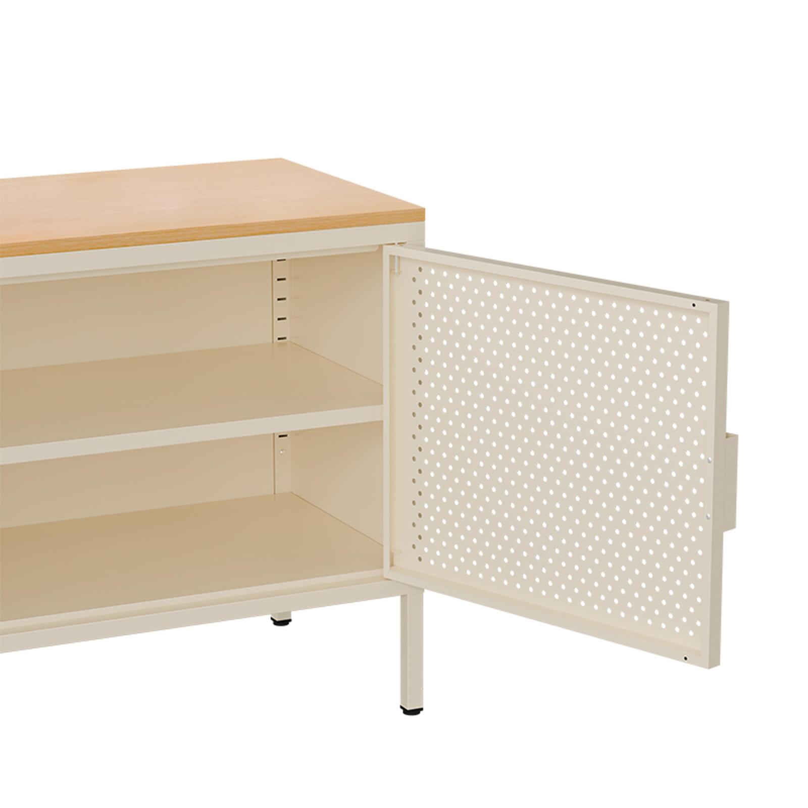 Buffet en métal 2 portes 100 cm 