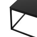 Table basse en métal carrée 120x40 cm 