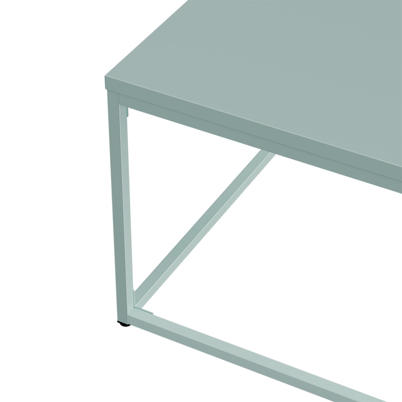 Table basse en métal carrée 120x40 cm 