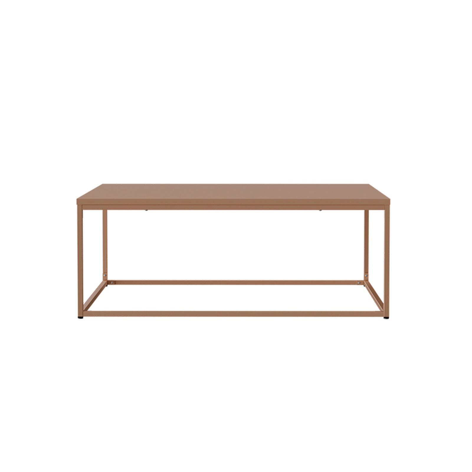 Table basse en métal carrée 120x40 cm 