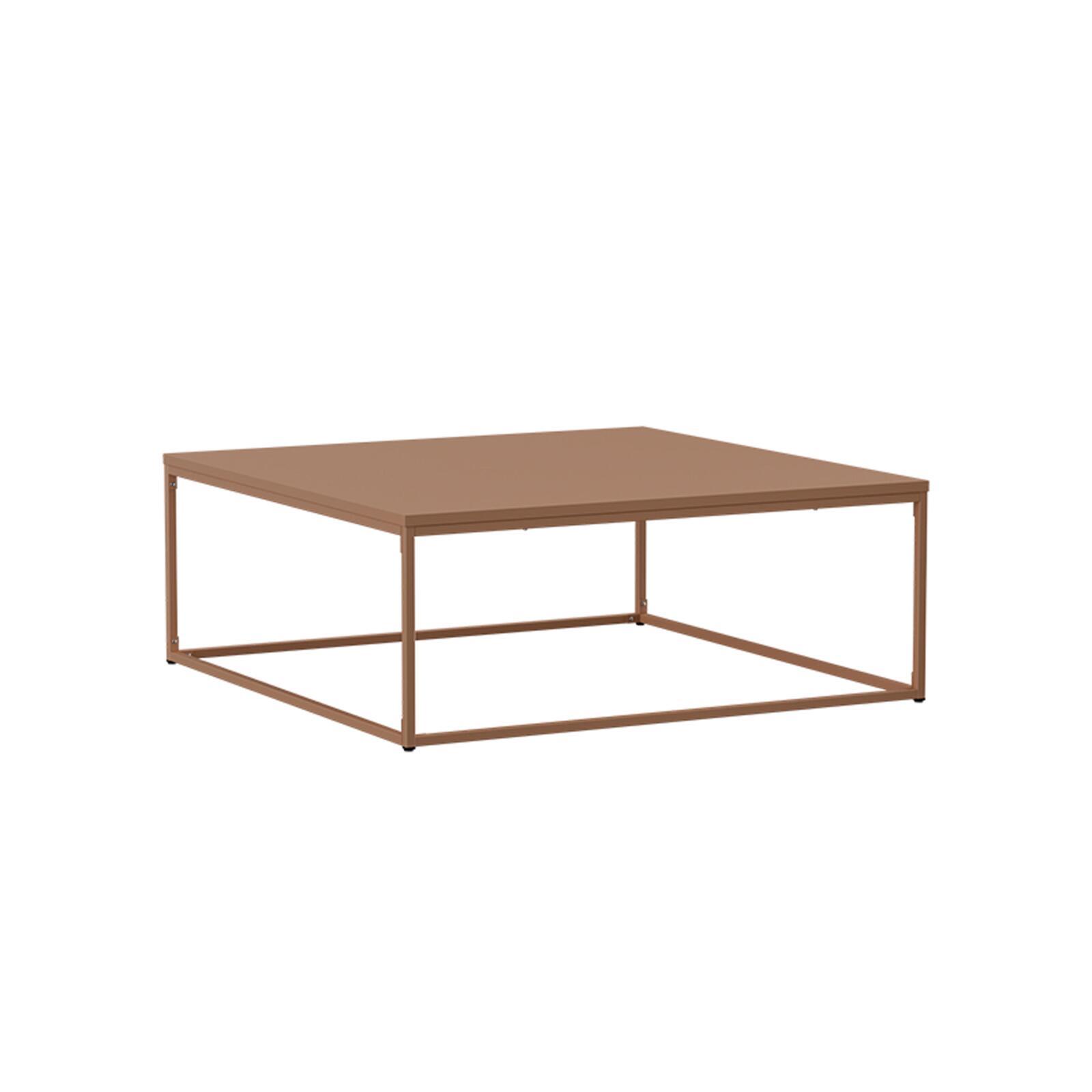 Table basse en métal carrée 120x40 cm 