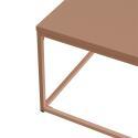 Table basse en métal carrée 120x40 cm 