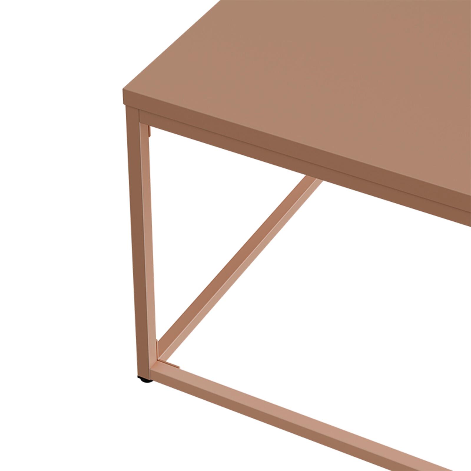 Table basse en métal carrée 120x40 cm 