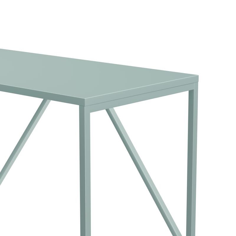 Bureau uni en métal 120 x 60 cm  (4/6)