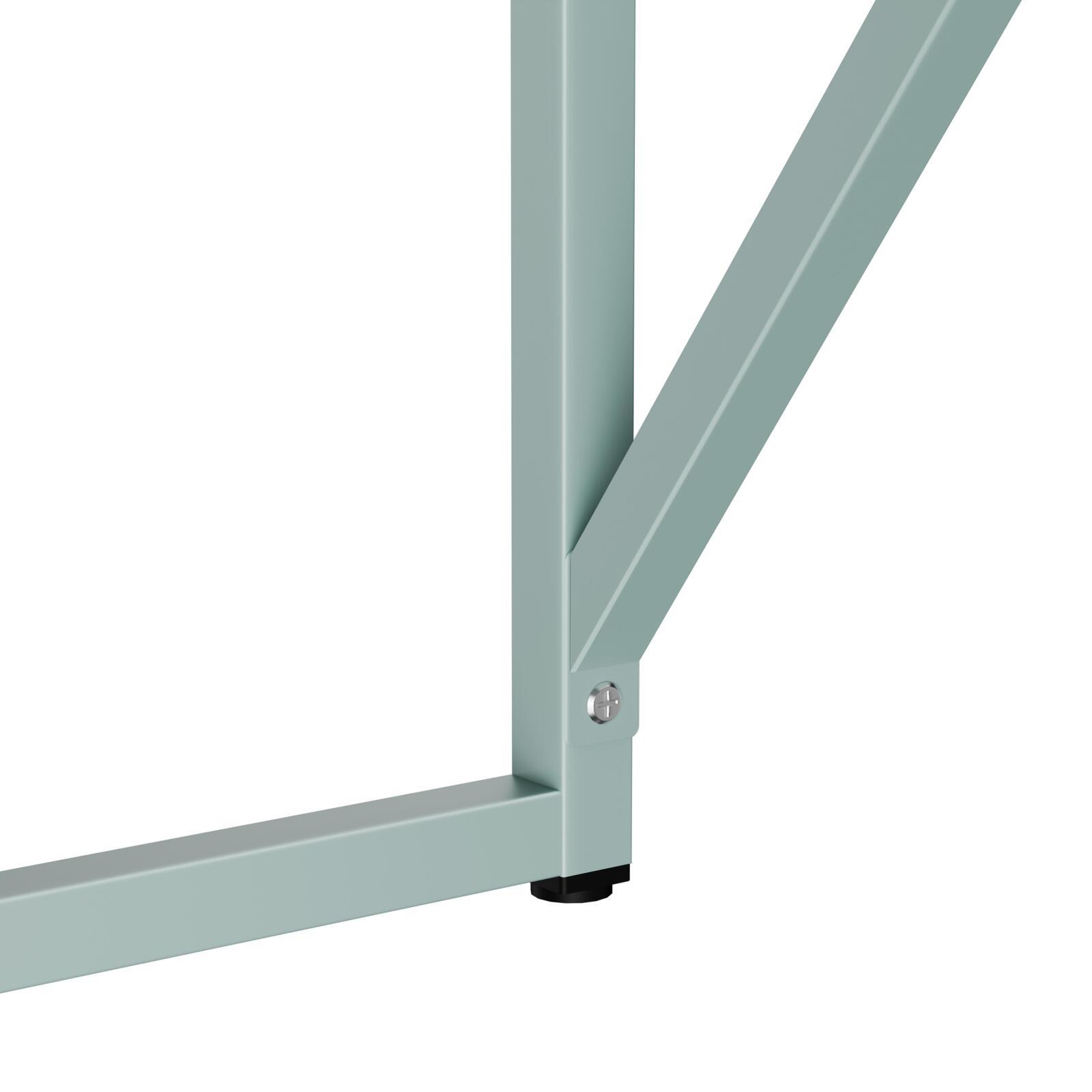 Bureau uni en métal 120 x 60 cm 