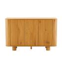 Buffet effet bois 3 portes 120 cm 