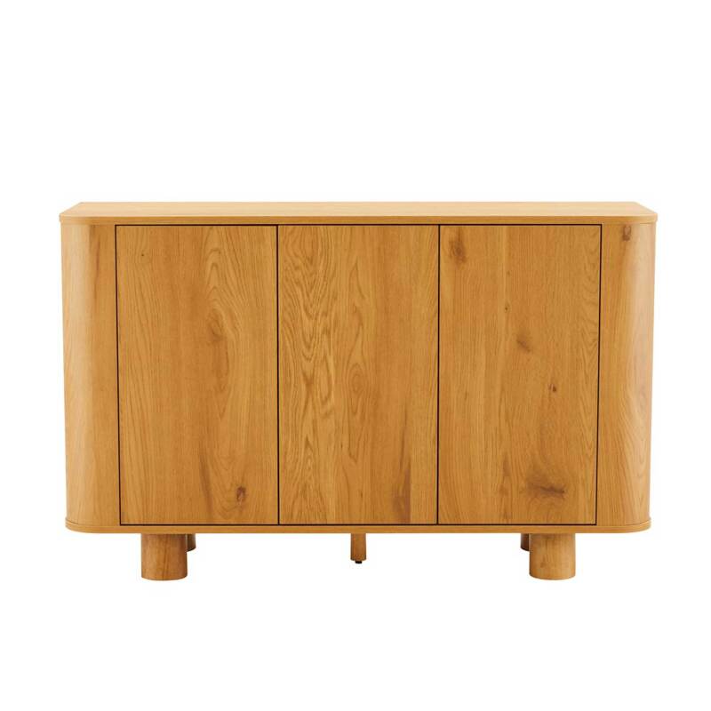 Buffet effet bois 3 portes 120 cm  (4/8)