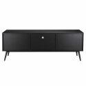 Meuble TV effet bois clair et blanc 150 cm scandinave