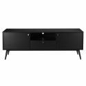 Meuble TV effet bois clair et blanc 150 cm scandinave