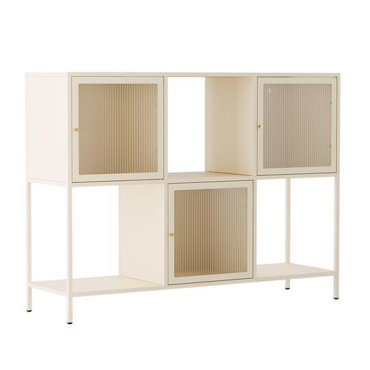 Buffet en métal 3 portes 120 cm