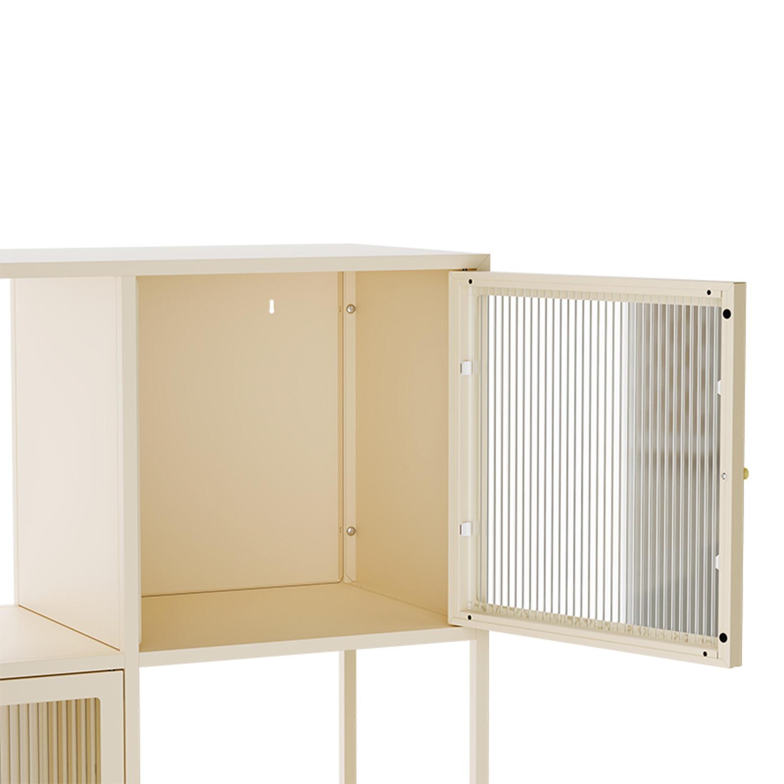 Buffet en métal 3 portes 120 cm  