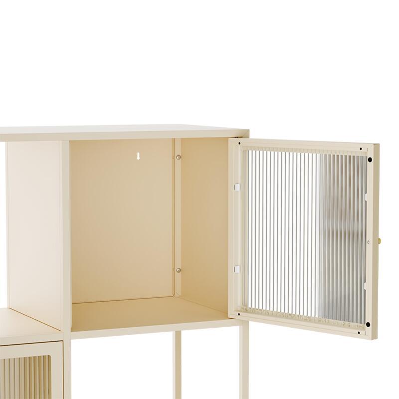 Buffet en métal 3 portes 120 cm  