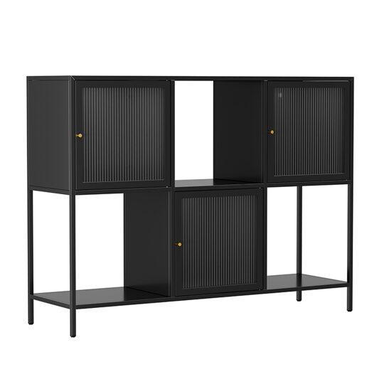 Buffet en métal 3 portes 120 cm | Oviala