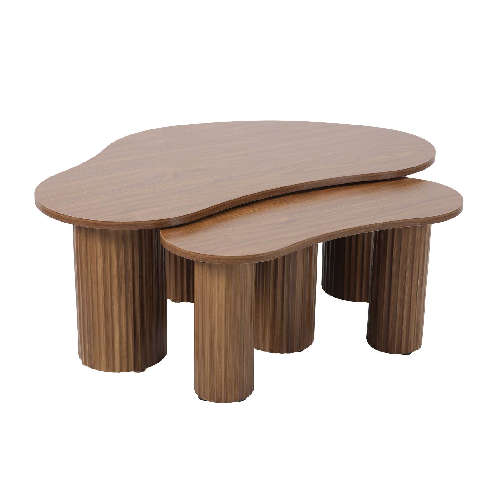 Tables basses gigognes design forme organique 42x70 cm et 60x100 cm