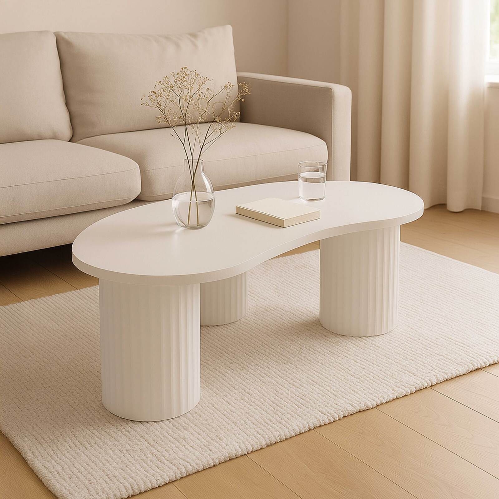 Table basse design forme organique 100x60 cm Table basse design forme organique 100x60 cm