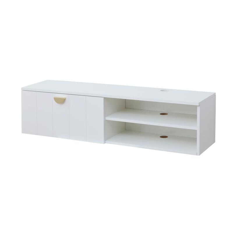 Meuble TV suspendu 120 cm style bohème