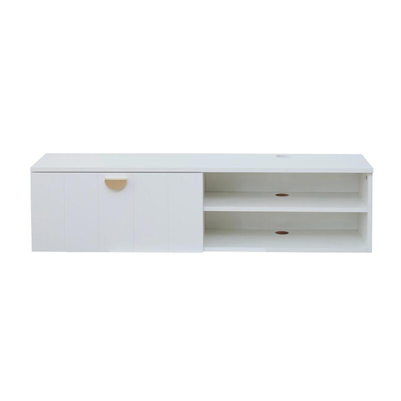 Meuble TV suspendu 120 cm style bohème