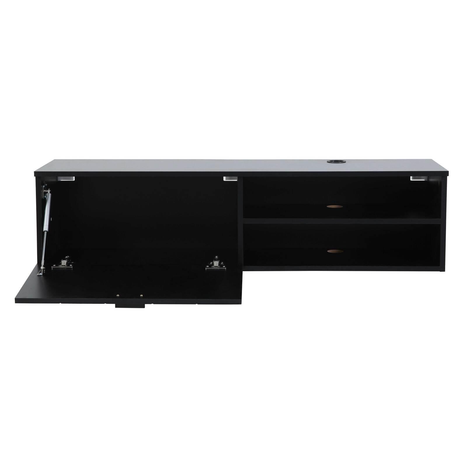 Meuble TV suspendu 120 cm style bohème  