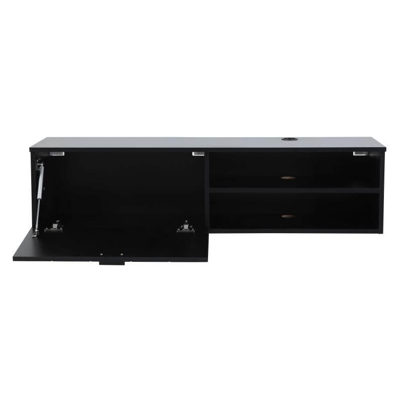 Meuble TV suspendu 120 cm style bohème  