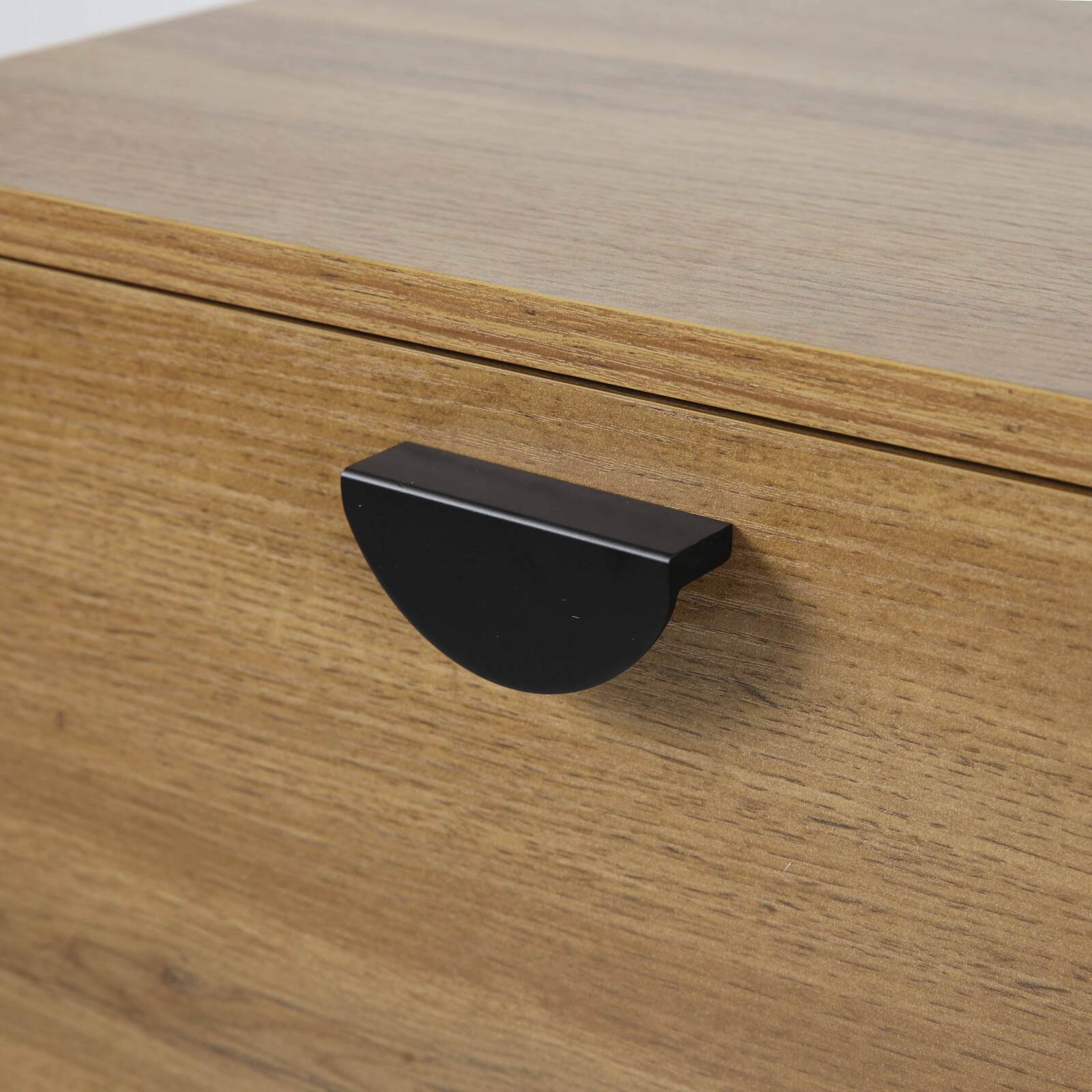 Meuble TV suspendu effet bois 120 cm style industriel 