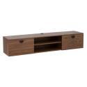 Meuble TV suspendu effet bois 160 cm style industriel 