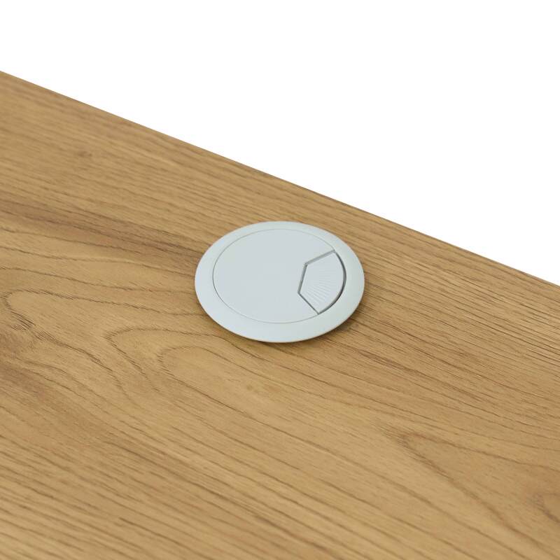 Meuble TV suspendu effet bois clair 108 cm style bohème