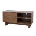 Meuble TV effet bois 120 cm style scandinave