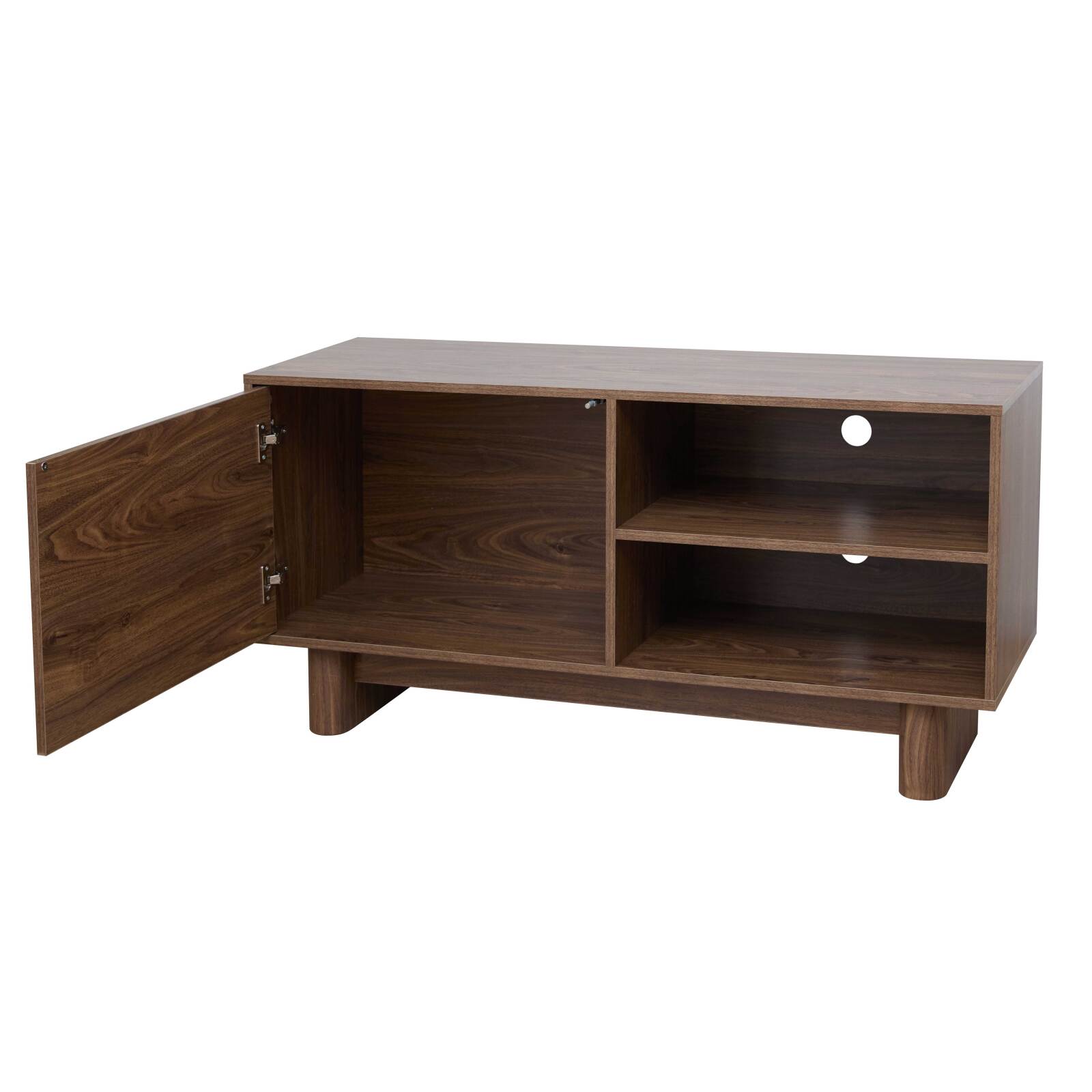 Meuble TV effet bois 120 cm style scandinave