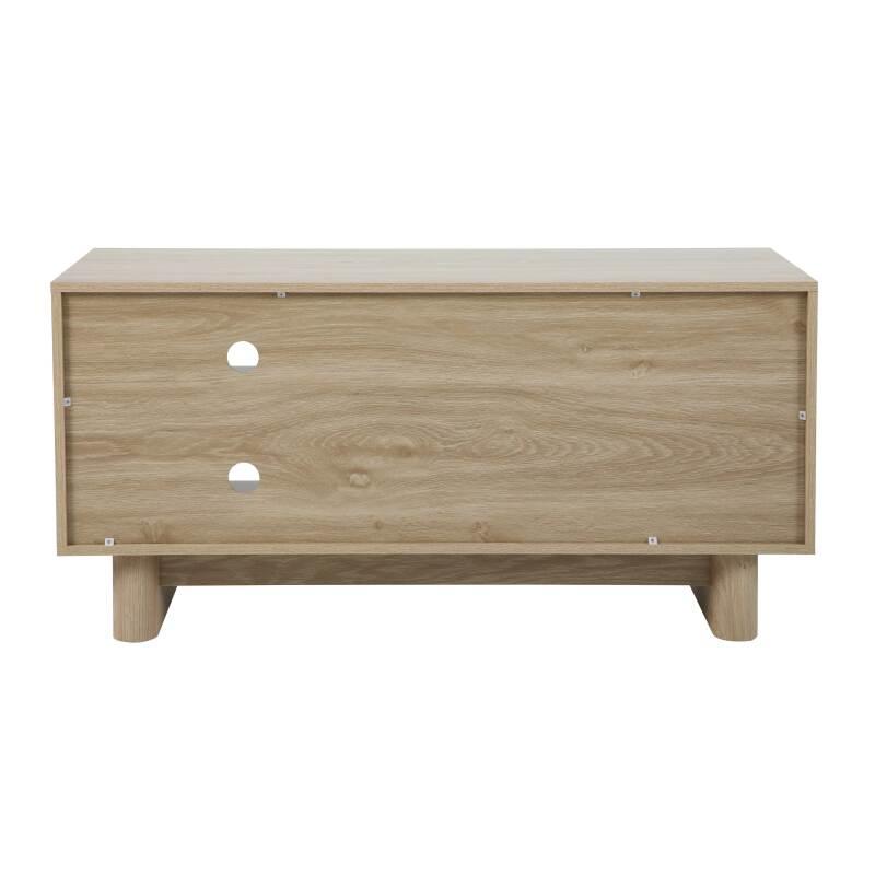 Meuble TV effet bois 120 cm style scandinave