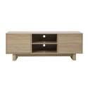 Meuble TV effet bois 160 cm style scandinave