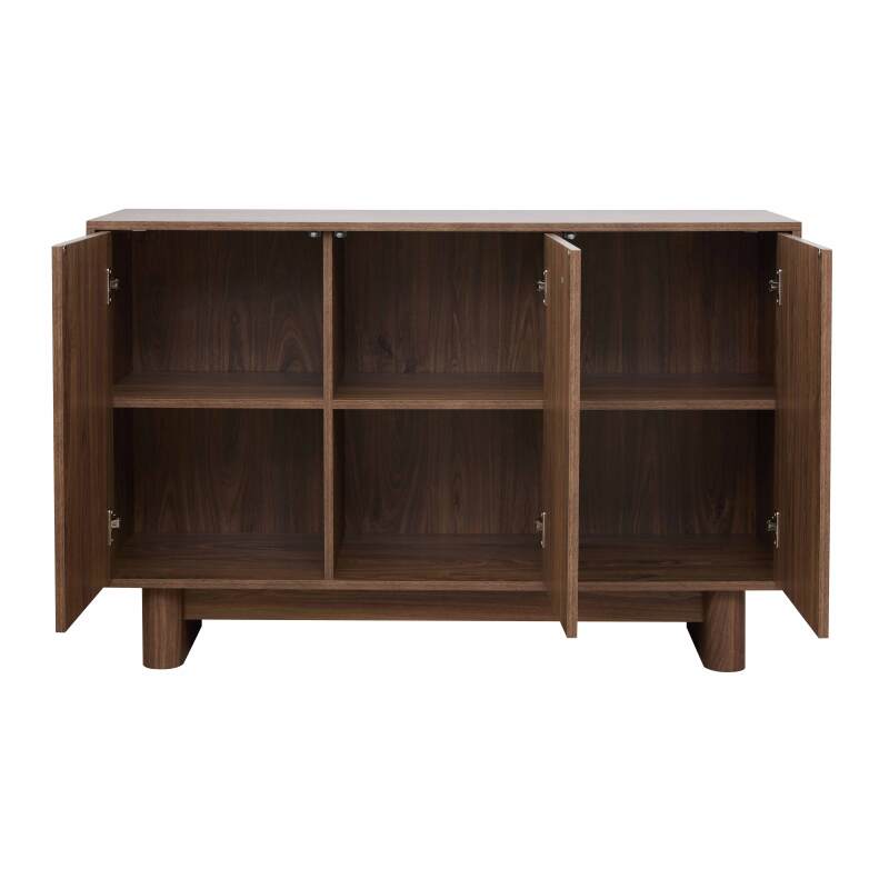 Buffet scandinave effet bois 3 portes 120 cm   (3/6)