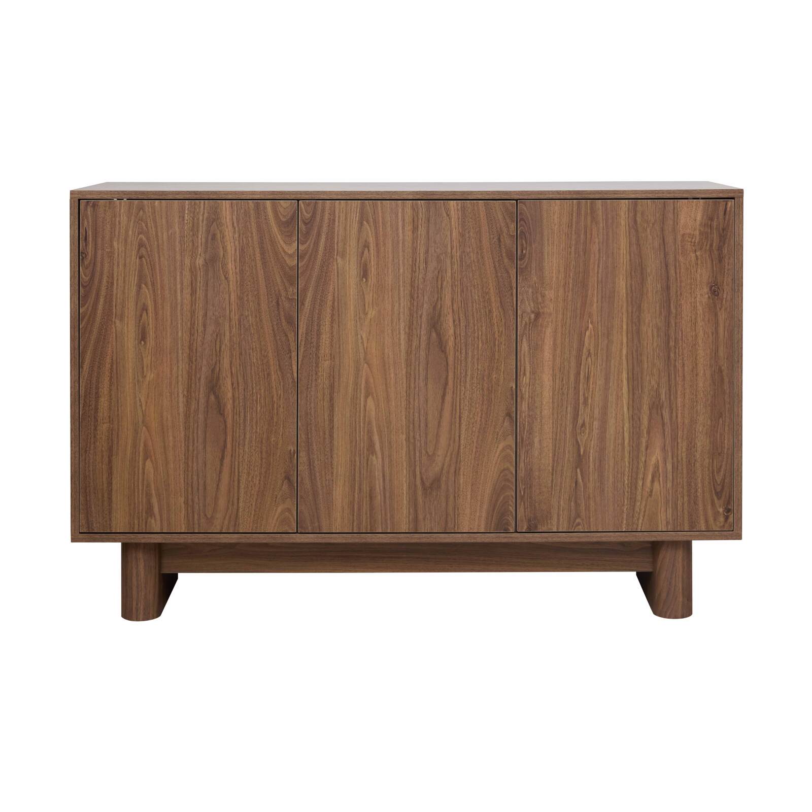 Buffet scandinave effet bois 3 portes 120 cm  