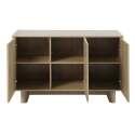 Buffet scandinave effet bois 3 portes 120 cm  