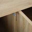Buffet scandinave effet bois 3 portes 120 cm  