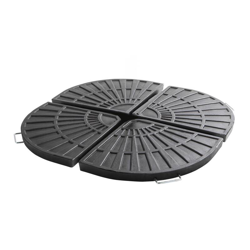 Lot de 4 dalles de parasol lestées