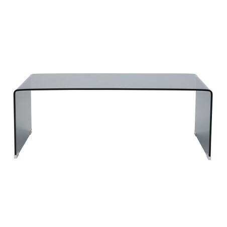 Table basse en verre trempé rectangulaire 110x50 cm  (2/8)