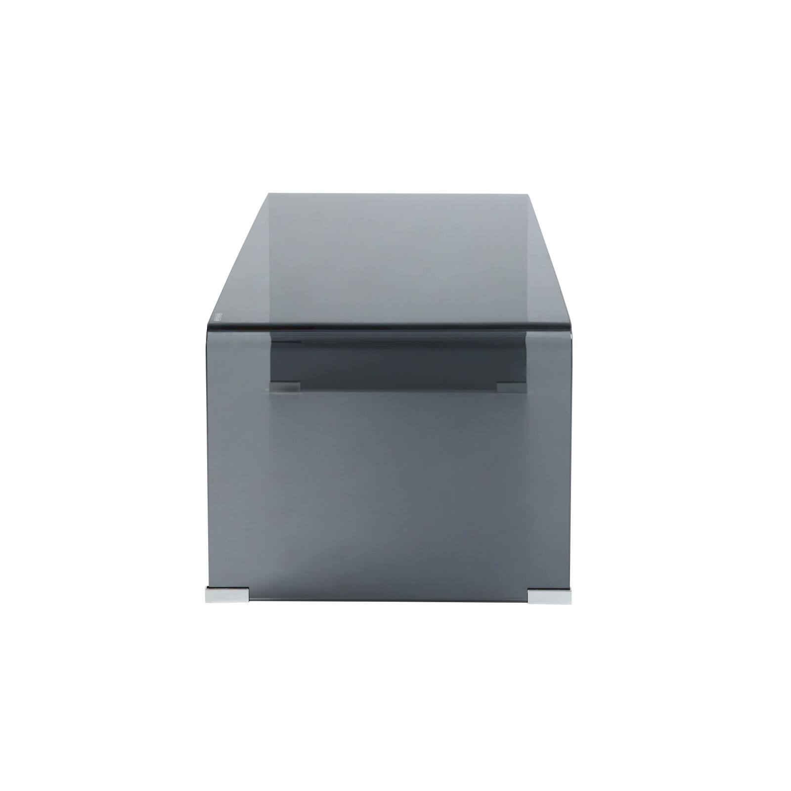 Table basse en verre trempé rectangulaire 110x50 cm 