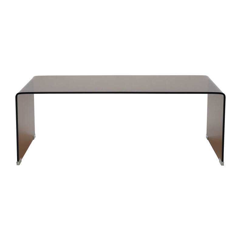 Table basse en verre trempé rectangulaire 110x50 cm  (2/6)